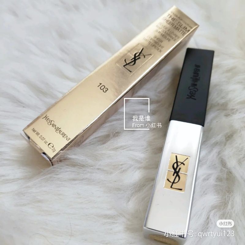 Son YSL The Slim sherr Matte 103 Cam San Hô