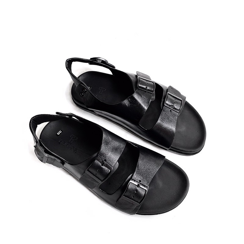 Giày sandal nam da bò thật TEFOSS DT05 có quai hậu size 38-43 !