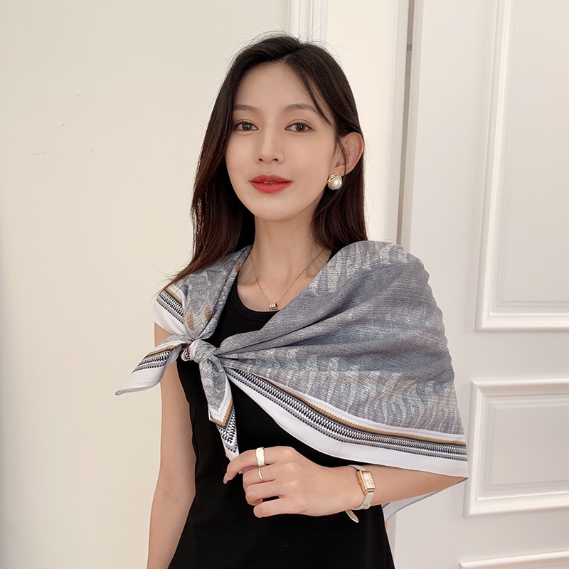 Khăn lụa satin bản to 90 cm khăn lụa thanh lịch nữ choàng cổ, khoác vest, làm thắt lưng, quấn tóc