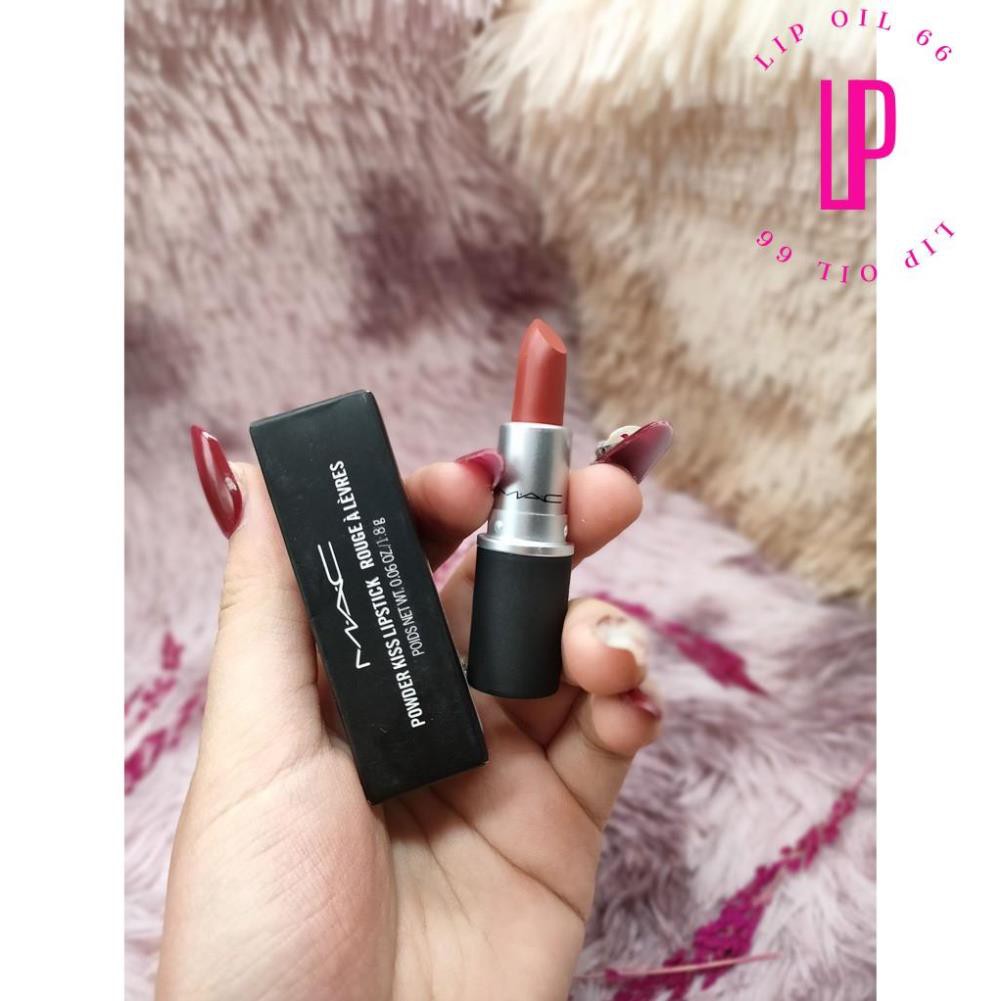 Son MAC Powder Kiss Lipstick Rouge À Lèvres minisize 1.8g mềm mượt gợi cảm | BigBuy360 - bigbuy360.vn