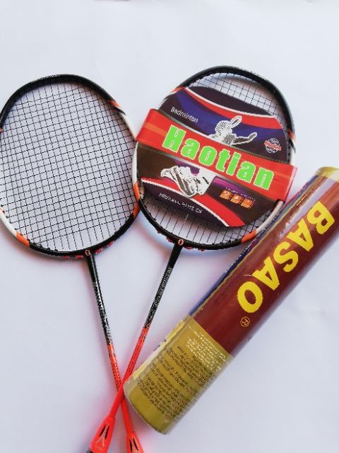 Combo 2 Vợt cầu lông Haotian 7725+ tặng hộp cầu ba sao 10 quả