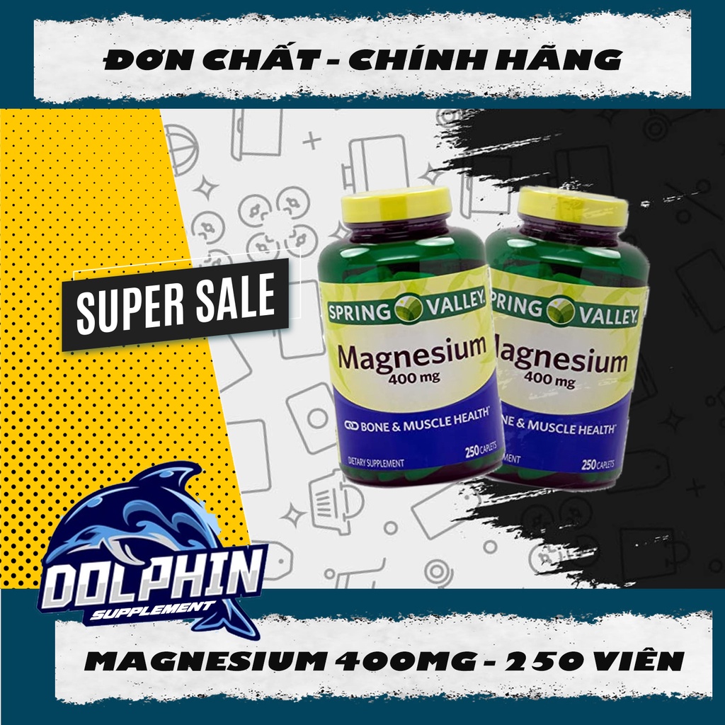 Spring Valley – Magnesium 400mg – 250 viên