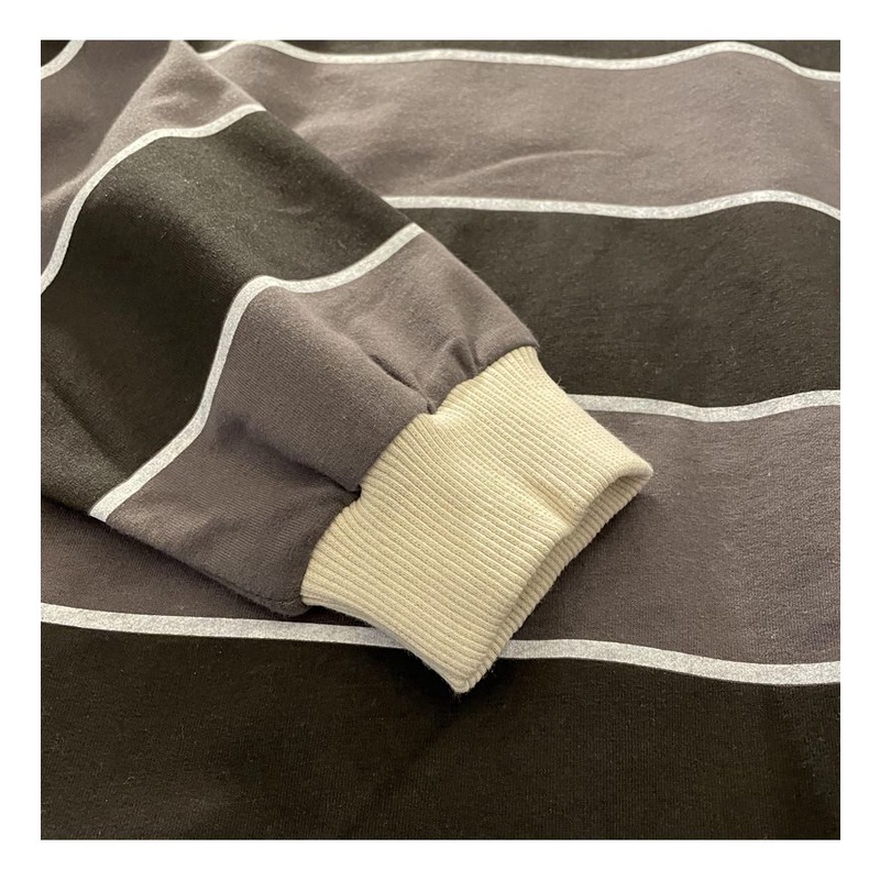 Áo Sweater POLO Tay Dài Kẻ Sọc Kiểu Retro Thời Trang Xuân Hè Cho Nữ