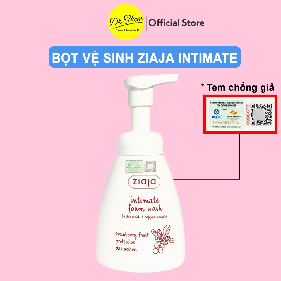 ZIAJA Bọt Vệ Sinh Thảo Dược Siêu Dịu Nhẹ - Ziaja Intimate Foam Wash 250ml