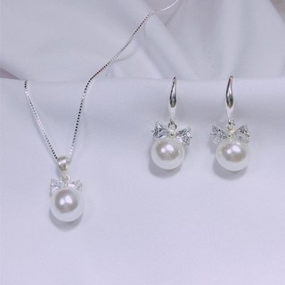 BỘ TRANG SỨC - BỘ NƠ ( DÂY CHUYỀN + BÔNG TAI) - [ CHUYÊN SỈ BẠC TA ]