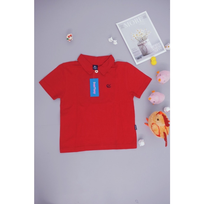Combo 2 áo polo bé trai bé gái DANTONY  13-30kg, áo phông có cổ bé trai đi học đi chơi