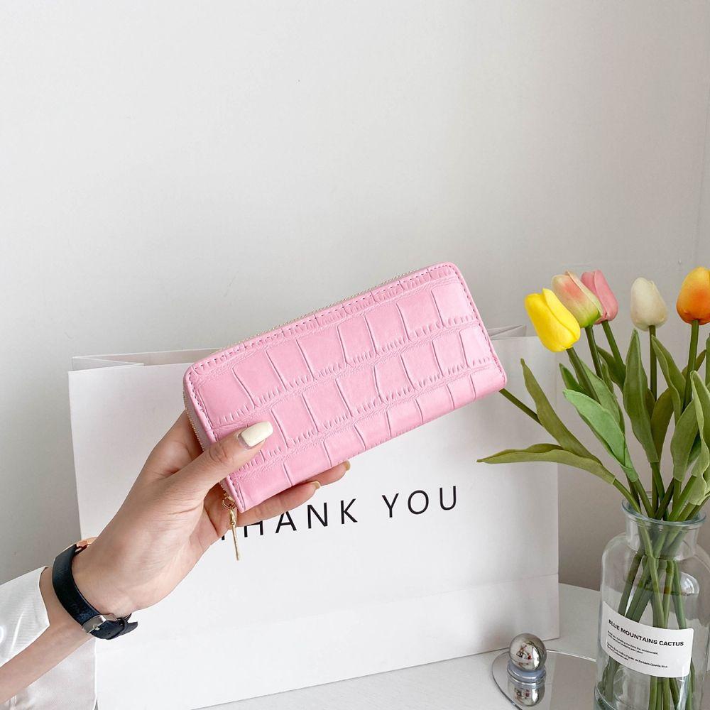 Ví Da PU Nhiều Ngăn Đựng Tiền Xu Đa Năng Phong Cách Hàn Quốc Dành Cho Nữ