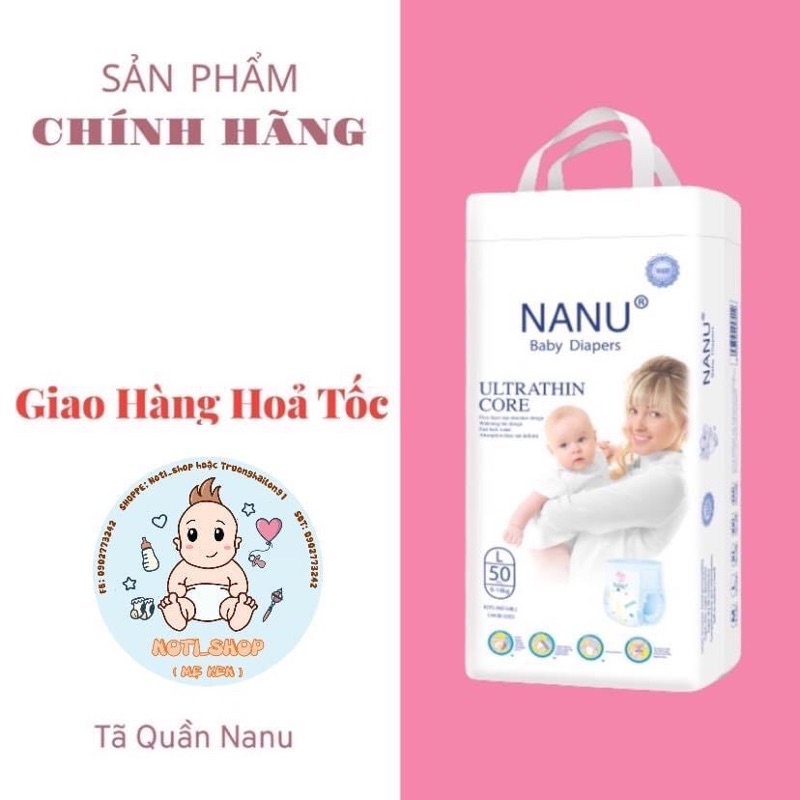 Bỉm/Tã Dán/Quần Cao Cấp NANU BABY 50 MIẾNG