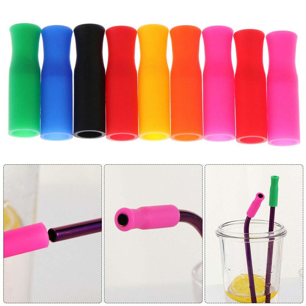 Ống Hút Bằng Silicone Và Thép Không Gỉ Rộng 6mm Tiện Dụng