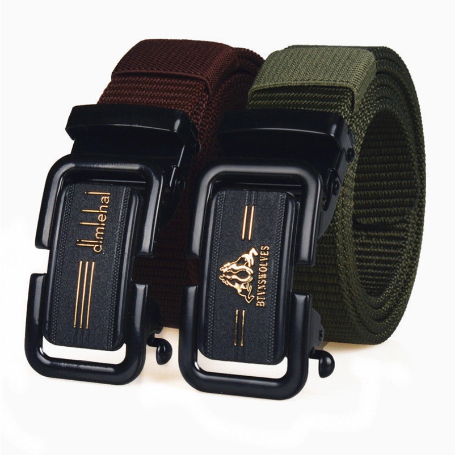 Thắt Lưng Vải Canvas Bản Rộng 3.5CM 120CM Phong Cách Trẻ Trung Thời Trang Cho Nam