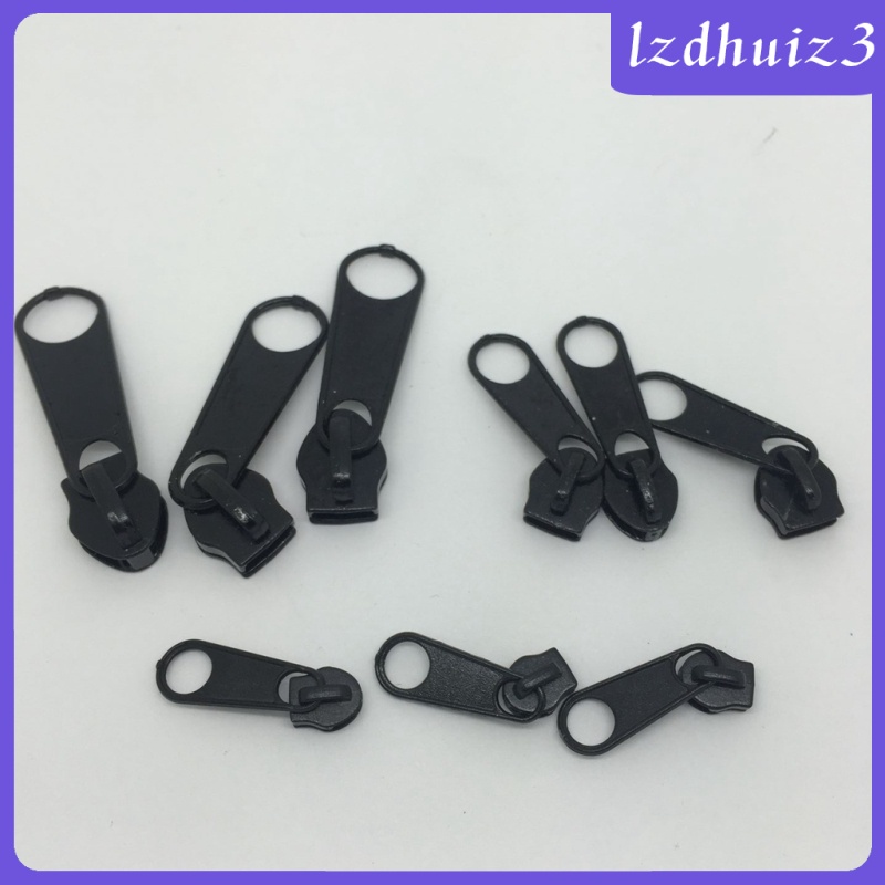 Gemgem Loey 15 Pieces/Set  Zipper Repair Kit Zipper Slider Zip Puller Head Replacement Fix Your Own