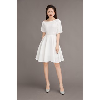 Đầm xòe ngắn tay lệch vai - 20Again
