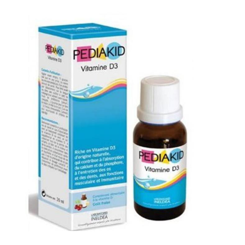Pediakid Vitamin D3 Giải pháp cho trẻ còi xương hàng Pháp - Lọ 125ml