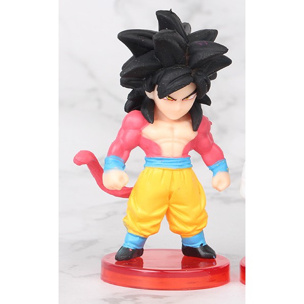 Lẻ Mô hình nhân vật 7 viên ngọc rồng Dragon Ball Songoku Son Goku chibi dễ thuong 6cm Combo 16