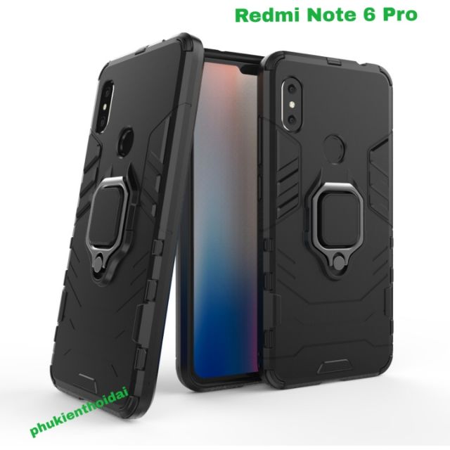 Ốp lưng Xiaomi Redmi Note 6 Pro chống sốc Iron Man Iring cao cấp