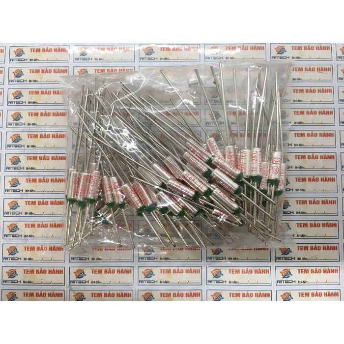 Combo 10 chiếc Cầu chì nhiệt TF RY125 10A 250V 125ºC