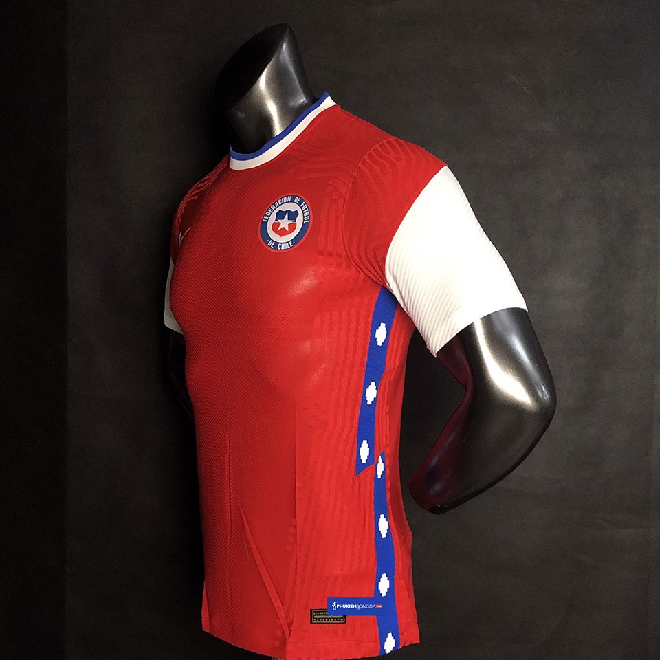 Áo đội tuyển Chile đỏ Copa America 2020-2021, áo tuyển Chile Copa America sân nhà 2021 đỏ SF