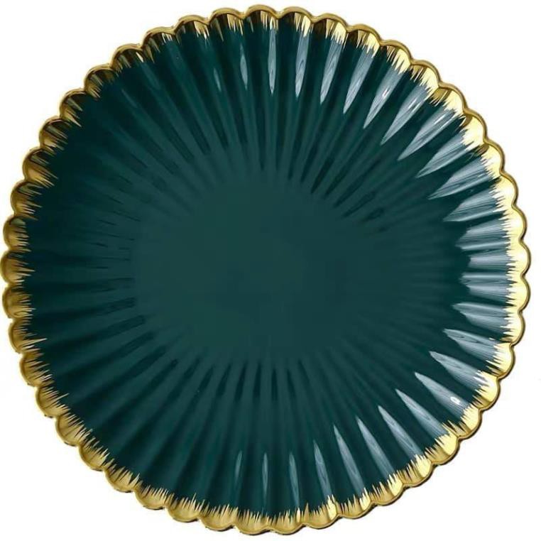 [Cao Cấp] (CÓ BÁN LẺ) Bộ bát đĩa đẹp,Bộ bát sang trọng hoa cúc  mầu xanh cổ vịt phong cách bắc âu