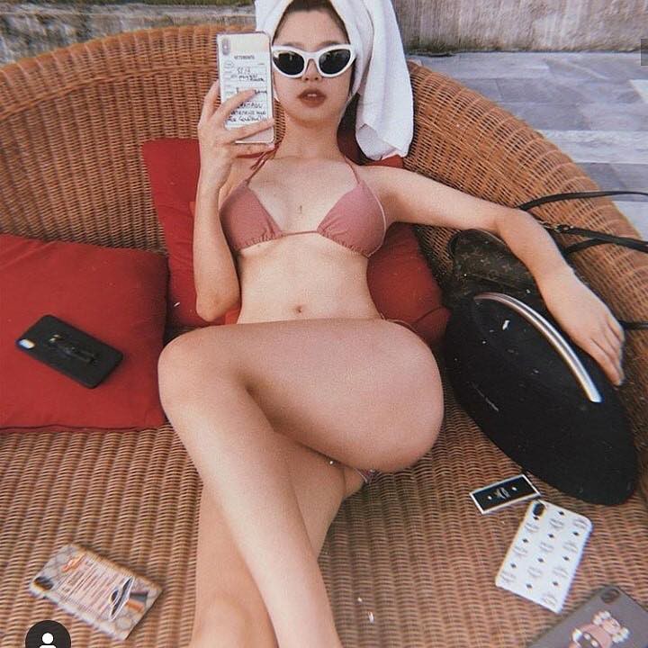 Bikini hai mảnh tam giác hồng mặc đi biển đi bơi đẹp | BigBuy360 - bigbuy360.vn