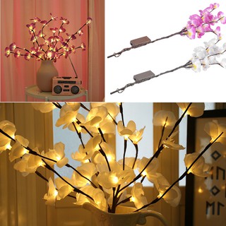 Đèn led hình cành hoa trang trí sân vườn