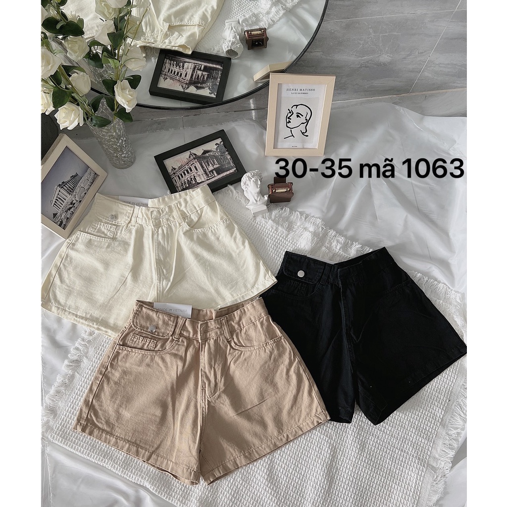 Quần short kaki nữ kiểu quần đùi ngắn túi nắp hàng VNXK MS1063 thời trang cao cấp bigsize 2Kjean