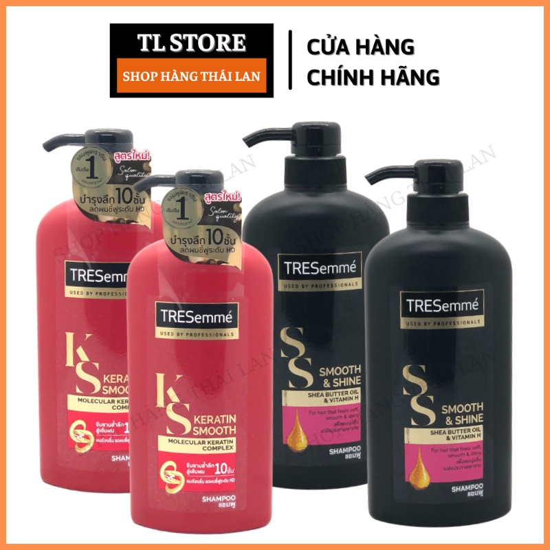 Dầu Gội Đầu TRESEMME Thái Lan Màu Đỏ Màu Đen chai 425/450ml