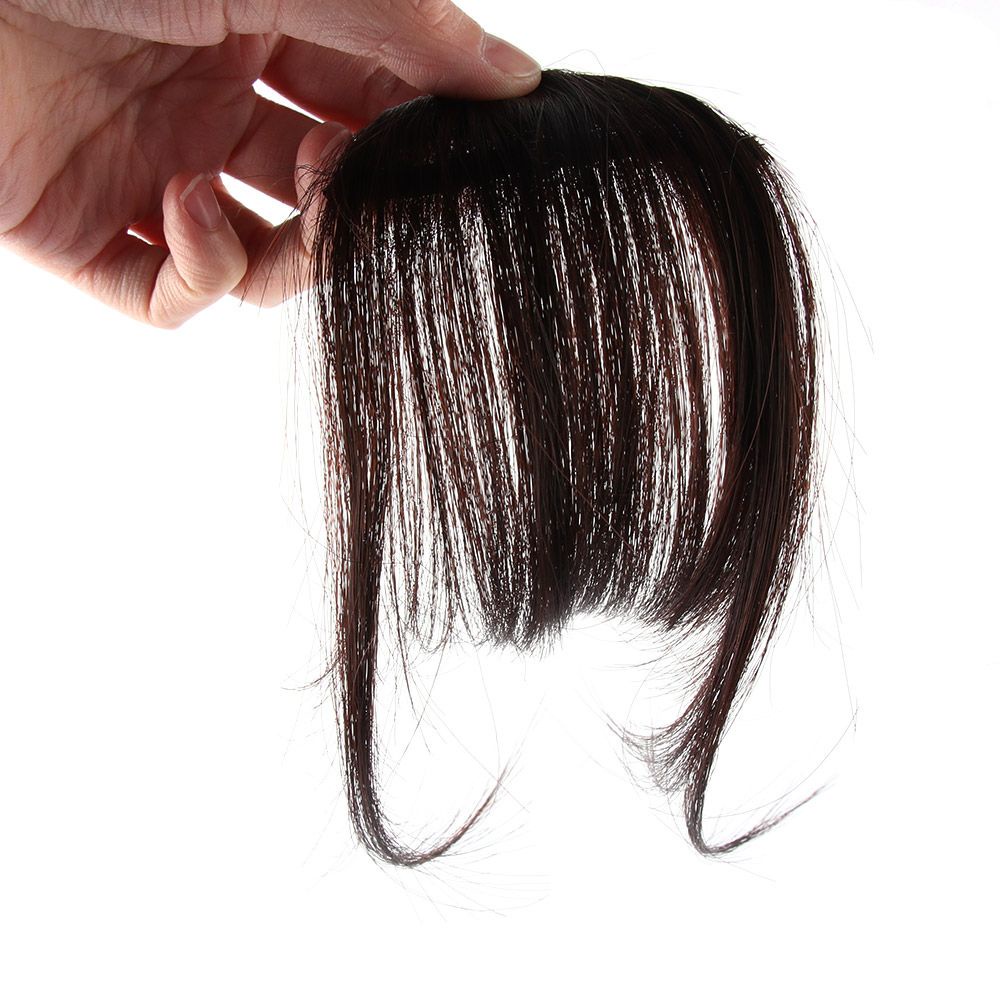 Tóc mái giả nhiều màu bằng sợi tổng hợp mỏng nhẹ nhàng phong cách Hàn Quốc cho nữ