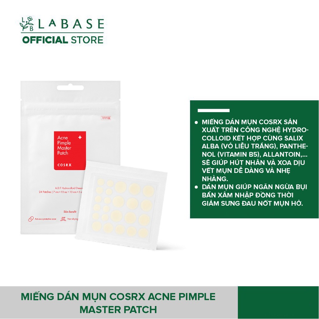 [Mã SKAMSALE8 giảm 10% đơn 200K] Miếng Dán Mụn Cosrx Acne Pimple Master Patch | BigBuy360 - bigbuy360.vn
