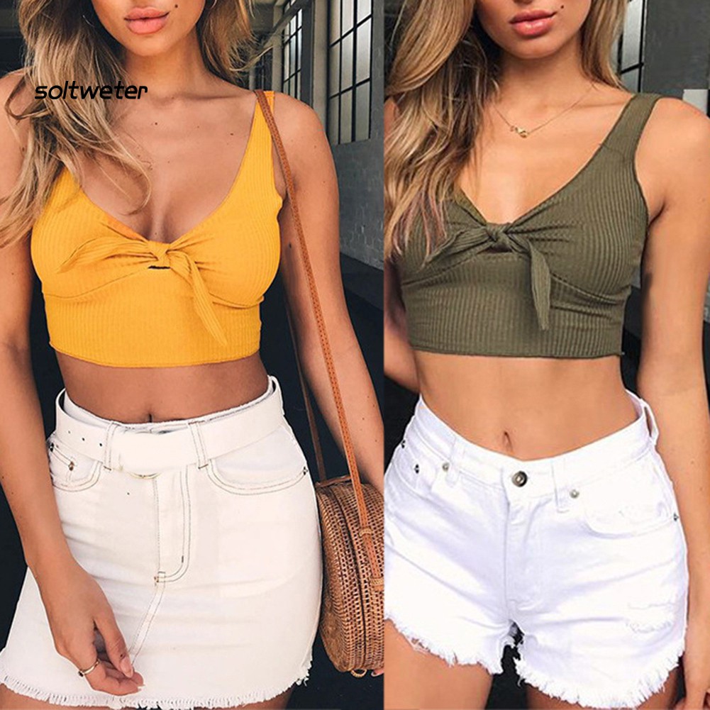 Áo Lửng Hai Dây Hở Lưng Quyến Rũ Dành Cho Nữ