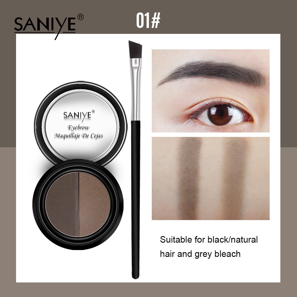 Bộ phấn kẻ lông mày không thấm nước kèm cọ E028 | BigBuy360 - bigbuy360.vn