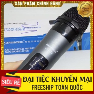 $ micro không dây đa năng zansong, shuae v12 màn hình led kết nối loa kéo - bảo hành 6 tháng $