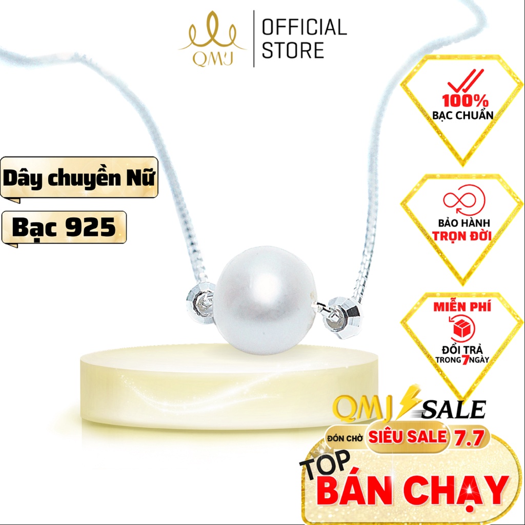 [Mã FARSBR30Q1 giảm 10% đơn 99K] Dây chuyền QMJ Ngọc duyên dáng bạc 925 thiết kế thanh lịch - Q091