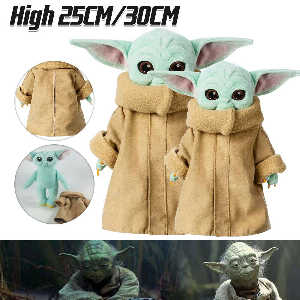 Đồ chơi búp bê nhồi bông hình em bé Yoda trong phim Star Wars 30cm làm quà tặng giáng sinh cho trẻ em
