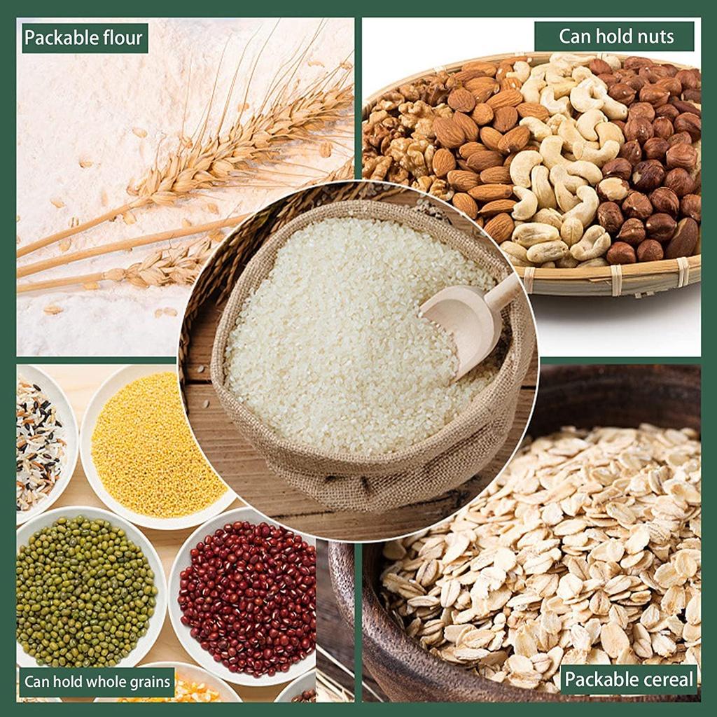 PVN50842 Set 3 Túi đựng Thực phẩm có tay cầm - Nắp chống ẩm - Đựng gạo, hạt, nước Giá Rẻ