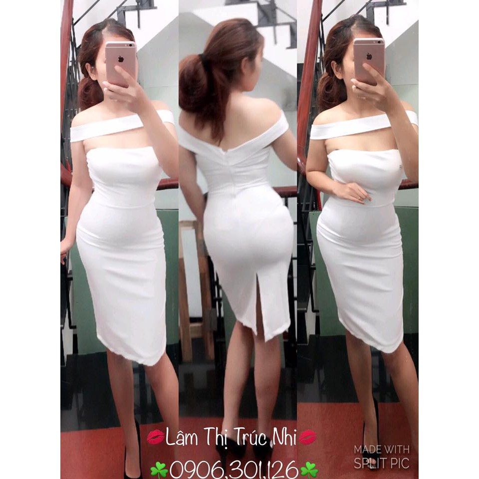 đầm body dây lưng