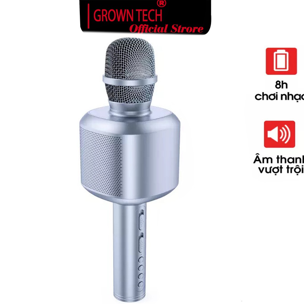 [Mã ELHACE giảm 4% đơn 300K] Micro bluetooth mini đa năng GrownTech YS 88 mic karaoke thu âm, kiêm loa blutooth