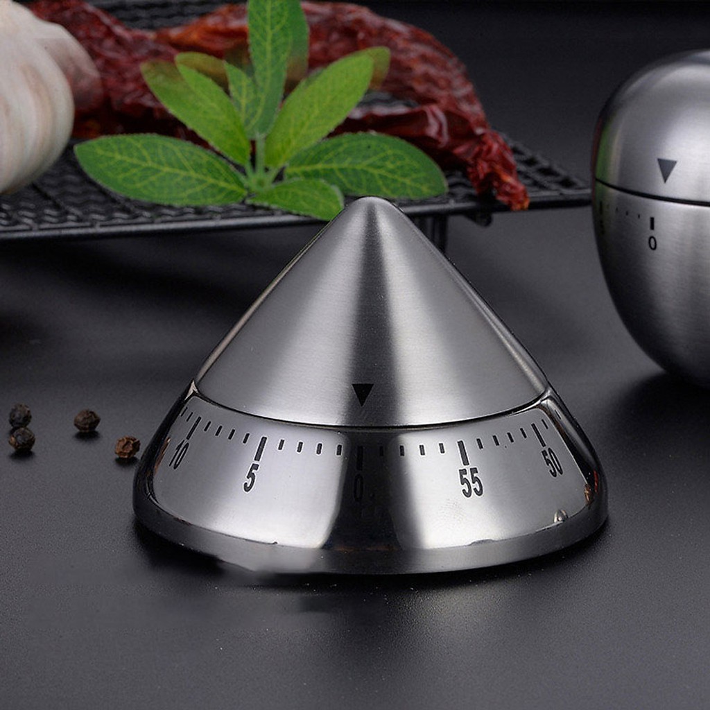 Đồng Hồ Pomodoro Hẹn Giờ 60 Phút Kim Loại Nhiều Hình