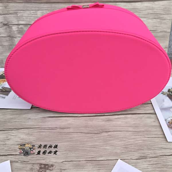 Túi đựng mỹ phẩm cỡ lớn màu đỏ hồng mẫu Lancome làm đẹp tinh tế