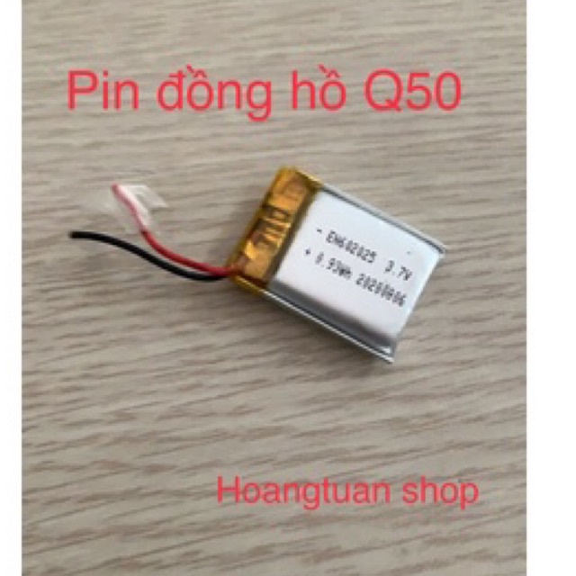 Pin đồng hồ Q50 dung lượng 340mah.