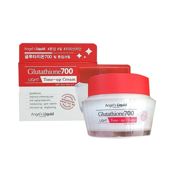 Kem Dưỡng Trắng Nâng Tông Da Tức Thì Angel's Liquid Glutathione 700 Light Tone-Up Cream SPF50+/PA+++ 50g