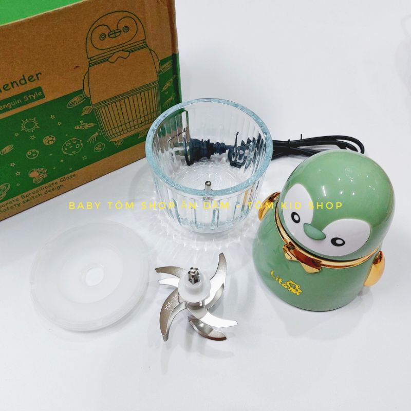 Máy xay đa năng LITA 8 lưỡi dao cho bé ăn dặm,dung tích 300ml, NPP Baby Tôm