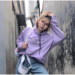 ÁO HOODIE TÍM UNCOVER UNISEX BASIC
