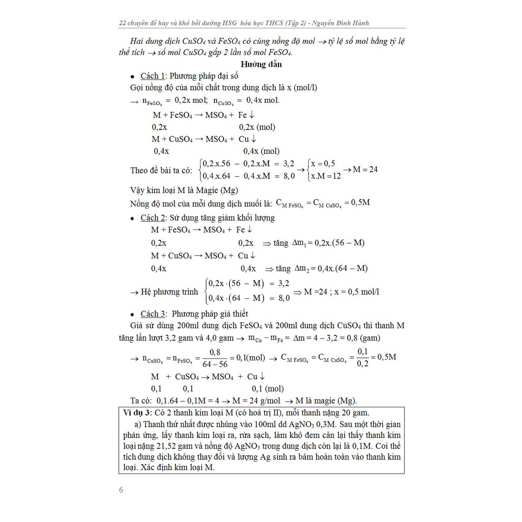 Sách - 22 Chuyên Đề Hay Và Khó Bồi Dưỡng Học Sinh Giỏi Hóa Học THCS Tập 2