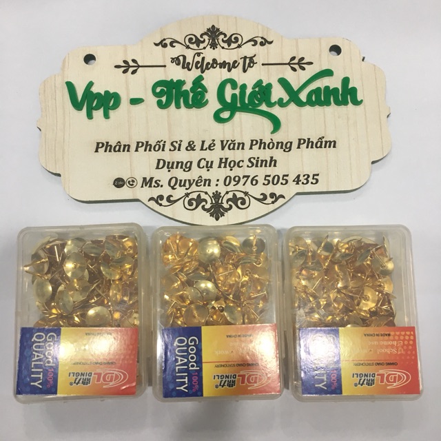 Đinh ghim bảng màu vàng