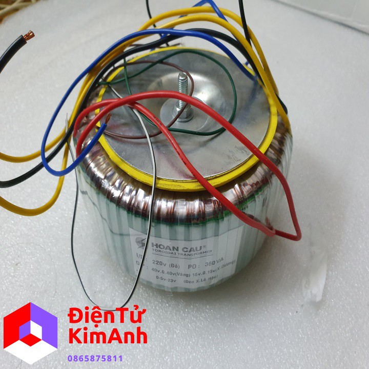 Biến áp xuyến 25A 40V đối xứng