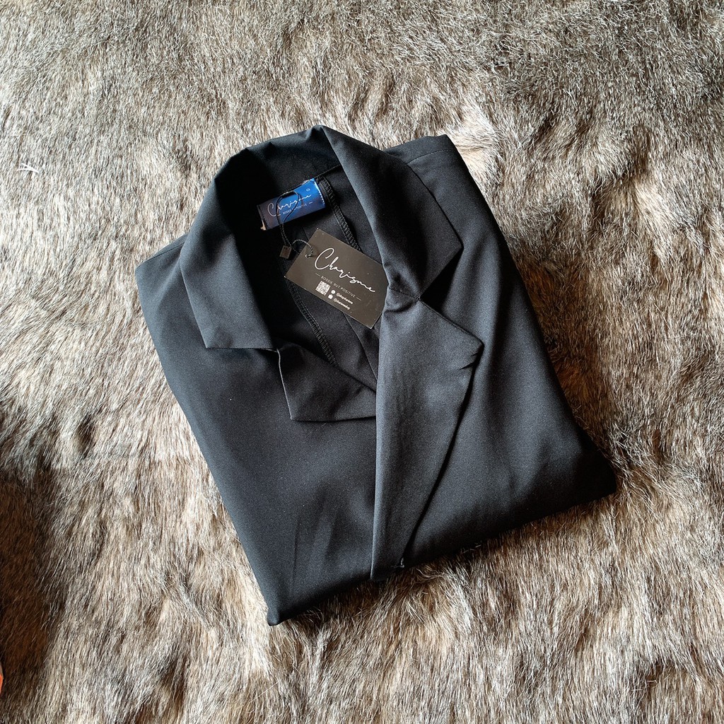 🔥 Bộ Vest Blazer Nữ Đen Cao Cấp Charisme | Có size lớn | May size theo yêu cầu | BigBuy360 - bigbuy360.vn