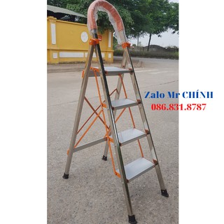 [FreeShip – Xả kho] Thang Ghế Nhôm 3 - 4 bậc inox - bảo hành 24 tháng