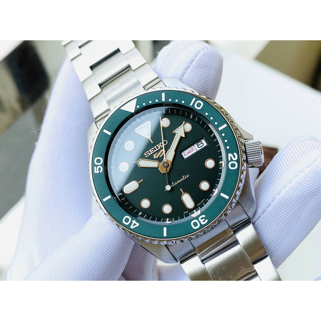 Đồng hồ nam chính hãng Seiko 5 Sport Automatic Green SRPD63K1 - Máy cơ tự động - Kính cứng