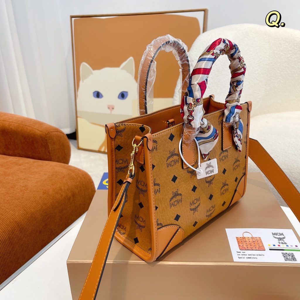 Mcm Túi Xách Tote Phong Cách Thời Trang Châu Âu Dành Cho Nữ