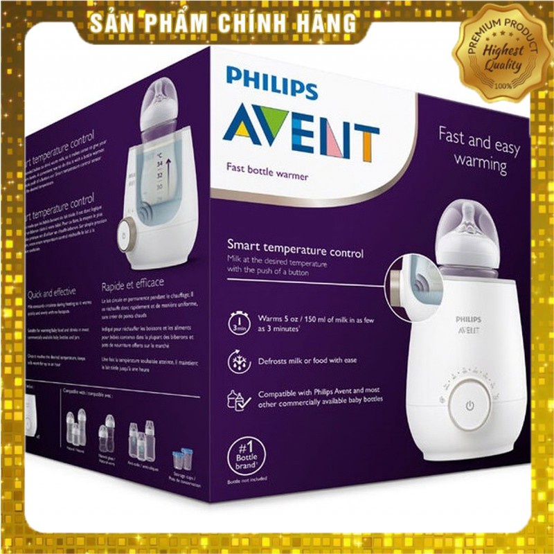 máy hâm sữa philips avent SCF358.00, máy hâm sữa avent, may u sua, may ham sua giữ ấm giữ nhiệt